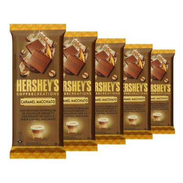 Imagem de Chocolate Hersheys Café, Caramel Macchiato, 5 Barras 85g