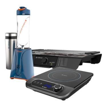 Imagem de Kit Cadence Churrasqueira - Cooktop e Blender Zoop Sport - 220V