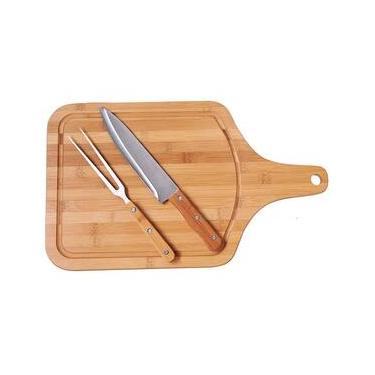 Imagem de Conjunto para Churrasco Bamboo Mor 3360 - 3 Peças