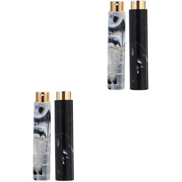 Imagem de Ipetboom 4 Pcs tubo de perfume rotativo frascos de spray de tamanho de viagem mini terrário perfume masculino garrafas de viagem frasco de perfume de viagem garrafa de viagem luxo leve cara