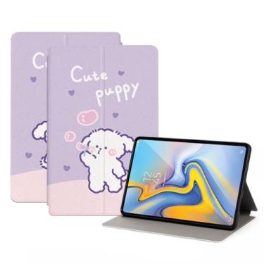 Imagem de Nuouxoco Capa para tablet Samsung Tab A de 10,5 polegadas SM-T590/T595/T597 capa protetora inteligente fina com suporte rígido para Galaxy Tab A 10,5 polegadas com despertar automático hibernar,