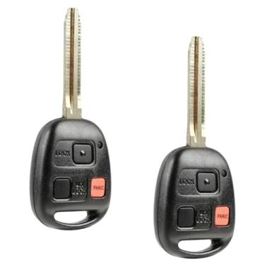 Imagem de Controle remoto de entrada sem chave para chave de carro serve para Toyota 1998 1999 2000 2001 2002 Land Cruiser (HYQ1512V, 89070-60090), conjunto de 2