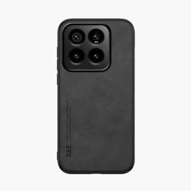 Imagem de Kepuch Silklike Capa para Xiaomi 14 Pro - Case Placa de Metal Embutida para Xiaomi 14 Pro - Preto
