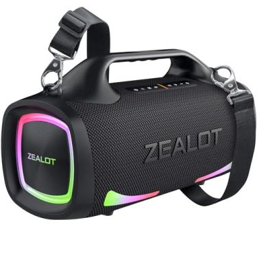 Imagem de ZEALOT Alto-falante Bluetooth, alto-falantes de som de expansão de 100 W, Bluetooth sem fio, emparelhamento duplo, XBass, Bluetooth 5.3, carregador portátil de 24000 mAh, alto-falante portátil à prova