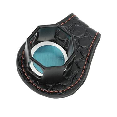 Imagem de plplaaoo Suporte de giz de bilhar, suporte de giz de bilhar, suporte de giz de bilhar, suporte de giz octogonal portátil para taco de sinuca com clipe magnético para ferramenta de sinuca acessório