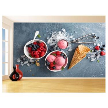 Imagem de Papel De Parede 3D Alimentos Sorvete Verão Massa 3,5M Al375
