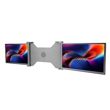 Imagem de Extensor de tela triplo para laptop de 14”, monitor portátil IPS 1920x1200 para laptop Monitor triplo de 15 a 17”, estendido com alto-falantes duplos para laptops Plug and Play