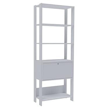 Imagem de Estante Organizadora com porta basculante MATCH cor Branco - Artely
