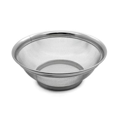 Imagem de Escorredor Cesta de Arroz Macarrao Legume Peneira Coador Aço Inox Multiuso
