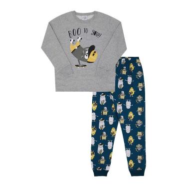 Imagem de Pijama - Mescla Cinza/Rotativo Marinho - 200141-976