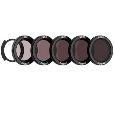 Imagem de Skyreat Conjunto de filtros Neo ND, filtros ND magnéticos multirevestidos compatíveis com acessórios DJI Neo Drone - Pacote com 5 (UV, ND8, ND16, ND32, ND64)