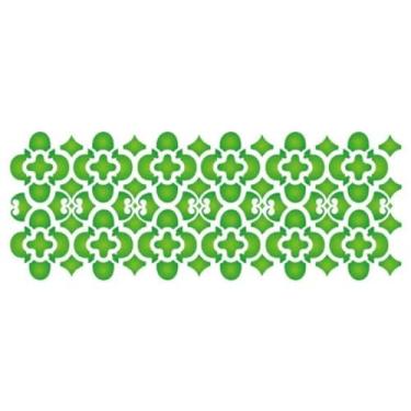 Imagem de Stencil de Acetato para Pintura OPA Simples 10 x 30 cm - 962 Border Folha