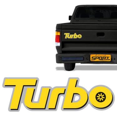 Imagem de Emblema Turbo D20 Adesivo Traseiro Modelo Original Chevrolet - SPORTIN