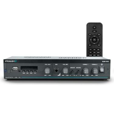 Imagem de Amplificador Som Ambiente Frahm Slim 1600 G5 Bluetooth Usb Sd + Contro