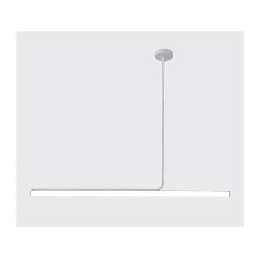 Imagem de Lustre moderno de tubo longo LED Mesa de jantar Sala de cozinha Acessórios Lustre Iluminação decorativa simples, Sala de estar moderna Luz de teto de cristal