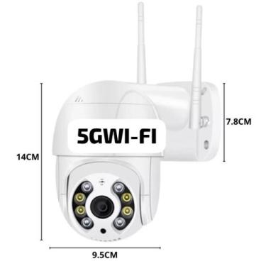 Imagem de Câmera WIFI SMART Ip Prova D'água Externa E INTERNA WIFI 5G - SMART CA