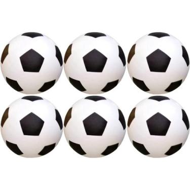Imagem de 06x Bola De Vinil Pingo Dente De Leite Futebol Kit Atacado - Supri Lar