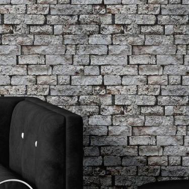 Imagem de Papel de Parede Adesivo 3D Pedra Tijolo Miracema Lavável - PAPEL E PAR