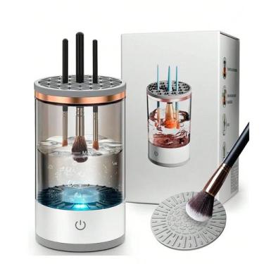 Imagem de Limpador Elétrico Usb Para Pincéis de Maquiagem Automático - BELLATOR