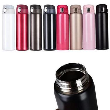Imagem de Garrafa Térmica Inox 500ML Ou 350ML Café Suco Água Caminhada Passeo Po