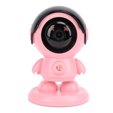 Imagem de Câmera de Segurança Residencial Inteligente HD 1080P Interna Bidirecional, Detecção de Movimento Precisa, Em Forma de robô Com Ponto de Acesso AP para Monitoramento Abrangente