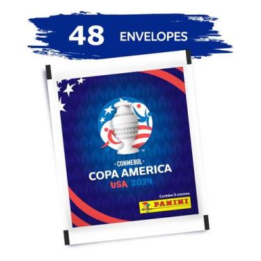 Imagem de 240 Figurinhas Copa América 2024 Envelopes L A C R A D O S - Panini