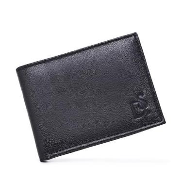 Imagem de Carteira Masculina Grande Couro Com Porta Moedas Cabe CNH Dinheiro Div