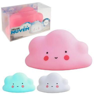 Imagem de Luminária Bebê Decoração Nuvem Abajur Infantil decore o quarto - zein,