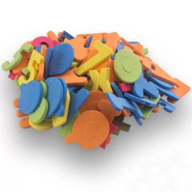 Imagem de EVA Didático Alfabeto e Números com 107 peças EVAMAX, Multi colorido