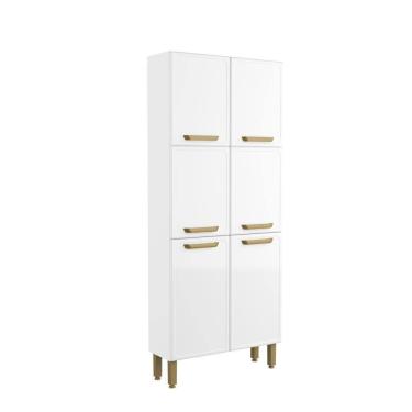 Imagem de Armário Paneleiro De Aço 6 Portas Bella Bertolini Branco