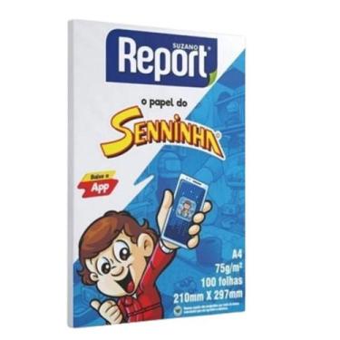 Imagem de Papel Sulfite A4 210 x 297 mm 100 Folhas Brancas   Report / Material E