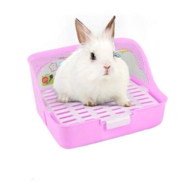 Imagem de Banheiro Sanitário Para Roedores Mundo Roedor Rabbith Toilet - ROSA