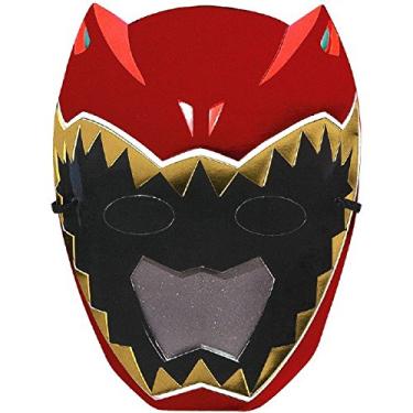 Imagem de Amscan Convite de cartão postal jumbo Deluxe Power Rangers Dino Charge Ranger (8 peças), 20 x 15 cm, vermelho