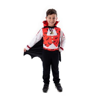 Imagem de Fantasias Vampiro Infantil Halloween Dia Das Bruxas - Fantasia Brás, M
