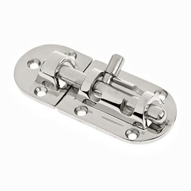 Imagem de 1/2 pacotes de aço inoxidável 316 trava de bloqueio de janela de porta, fecho de parafuso de barril marítimo, fechaduras deslizantes, fivela de pressão com juntas de borracha (1 pacote, comprimento: