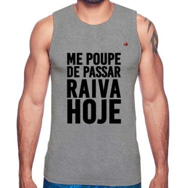 Imagem de Regata Me poupe de passar raiva hoje - Foca na Moda, Cinza, M