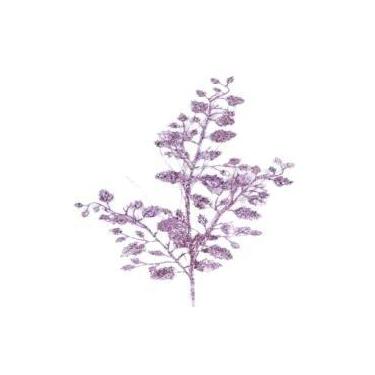 Imagem de Galho Decorativo Rosa com Brilho 80cm - Tok da Casa