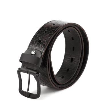 Imagem de Cinto Masculino Casual Ajustavel Couro Use Young Lançamento, Marrom es