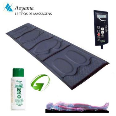 Imagem de Colchonete Massageador Shiatsu Anatômico com Rabatan + Gel 15 Ervas + 