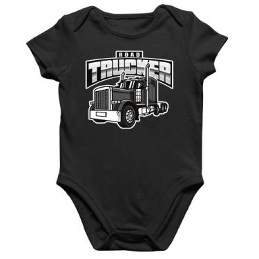 Imagem de Body Bebê Algodão Caminhão Road Trucker Caminhoneiro - Foca na Moda, P