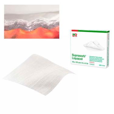 Imagem de Curativo Suprasorb Liquacel Hidrofibra 10 x 10cm 1Un L & R - Lohmann &