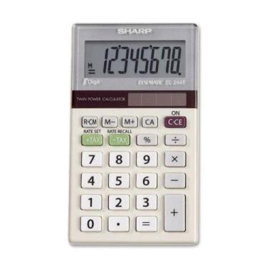 Imagem de Calculadora Sharp 8 Digitos EL-244TB Branco
