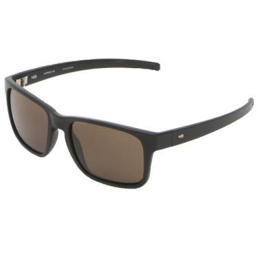 Imagem de Óculos Solar Hb Sunset 10103830577004 Preto Fosco Lente Marrom, Preto,