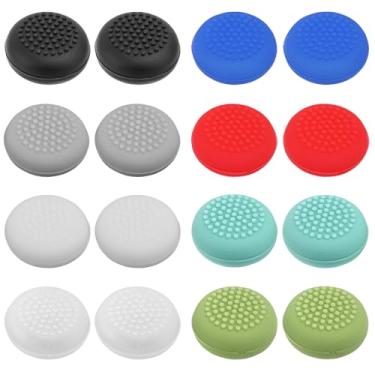 Imagem de 16pcs Joystick Cap, Silicone Thumb Grip Stick Cap Cover Compatible with Oculus Quest 2 Controller Handle Rocker Silicone Caps (Multi-Color)
