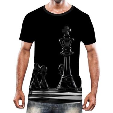 Imagem de Camisa Camiseta Jogo Tabuleiro Xadrez Rei Torre Rainha HD 9 - Enjoy Sh