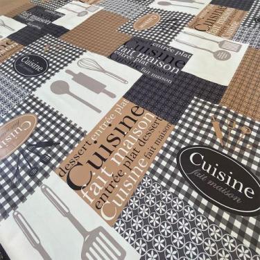 Imagem de Tecido Plástico Térmico Estampado Culinária Caseira - 1,40m Largura