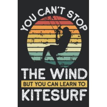 Imagem de Kiteboarding Vintage Wind Kiteboarder Kitesurfer Kite Surf Graphic: Lined Journal Notebook To Do Schedule, Medium 6x9 Inches, 100 Pages, Printed Cover