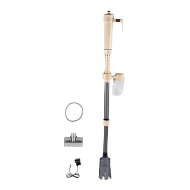 Imagem de Fenteer Aspirador elétrico para aquário, limpador de cascalho, limpador de aquário, troca rápida de água, ferramenta de limpeza, conjunto de limpador de areia