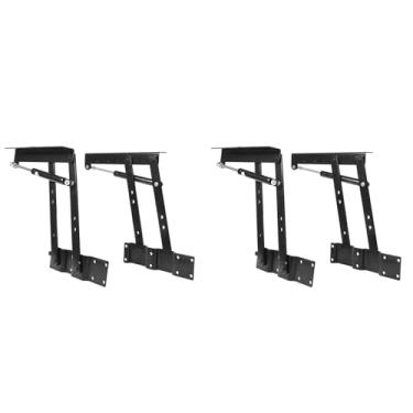 Imagem de 4 Peças 100lb Dobradiça de Elevação Hidráulica Quadro de Elevação Mesa de Centro para Casa