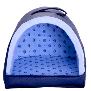 Imagem de Cama Pet Iglu Tricoline (Realeza Azul)